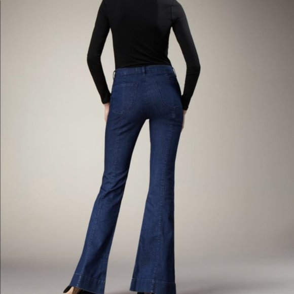 J Brand Dark Blue Flare Jeans - Picture 2 of 14